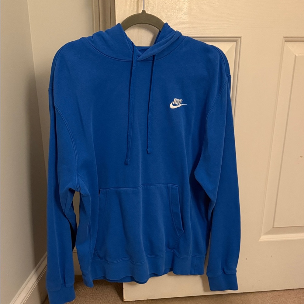 Nike Men's Royal Blue Pullover Hoodie